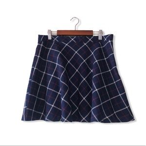 Forever 21 Plaid Tartan Skater Mini Skirt Sz M